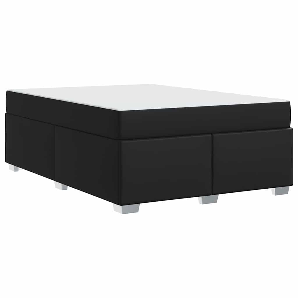 Struttura del letto Nero 140 x 200 cm Pelle sintetica