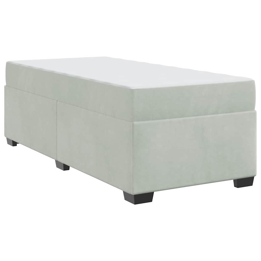 Struttura letto con materasso Grigio chiaro 100 x 200 cm
