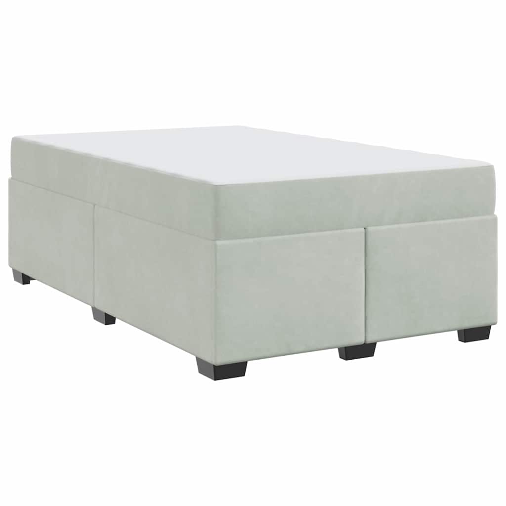 Struttura letto con materasso Grigio chiaro 120 x 190 cm