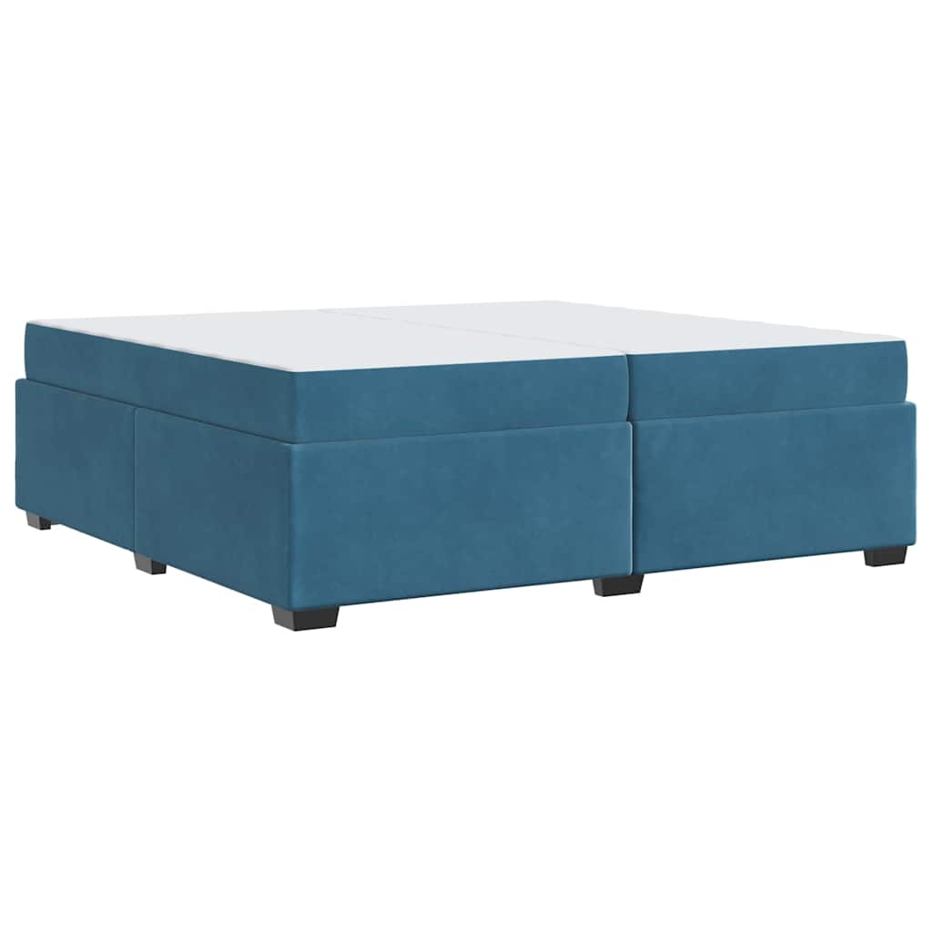 Struttura del letto Blu scuro 200 x 200 cm Velluto