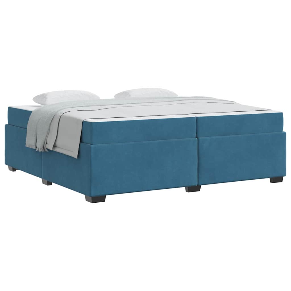 Struttura del letto Blu scuro 200 x 200 cm Velluto