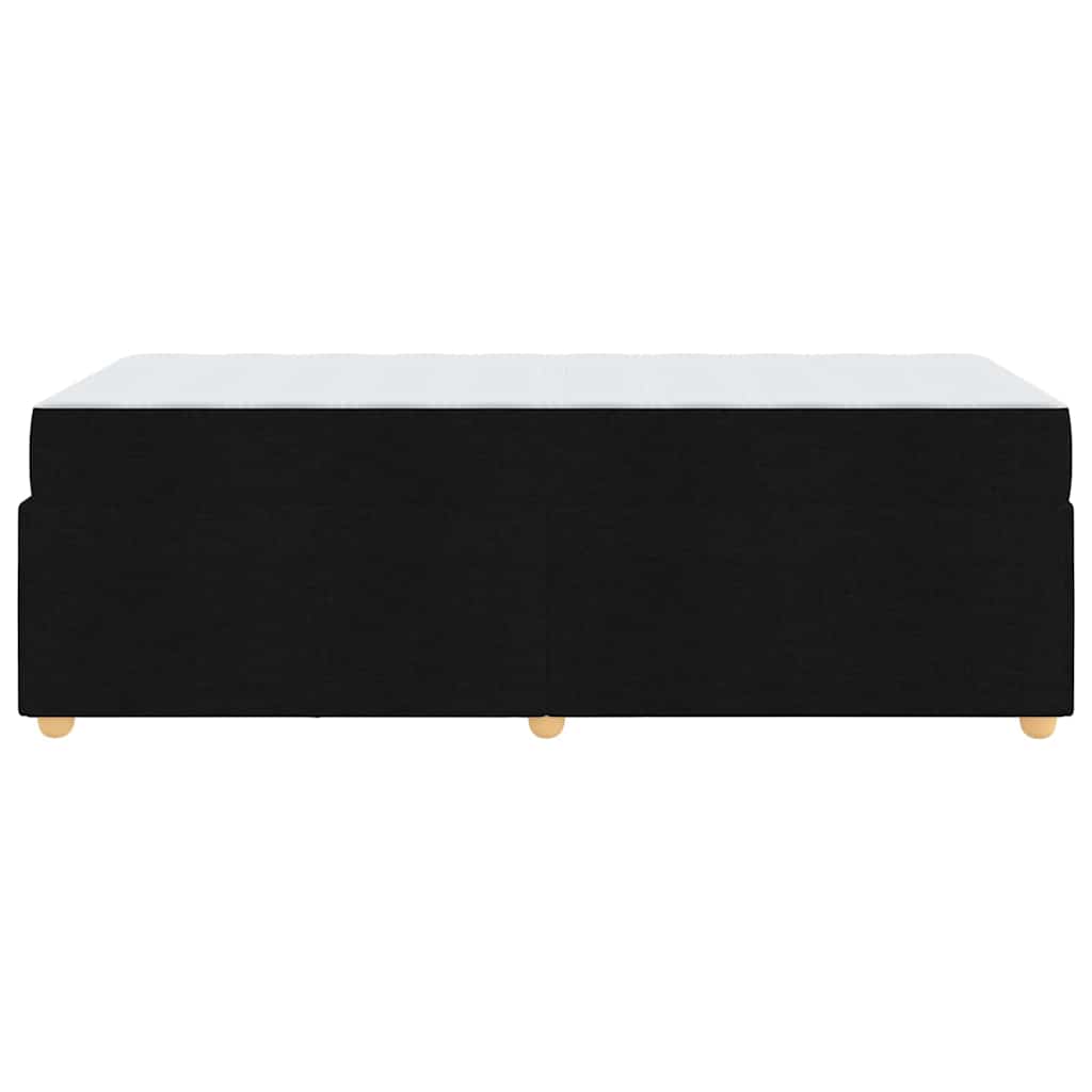 Struttura del letto con materasso Nero 80 x 200 cm Tessuto