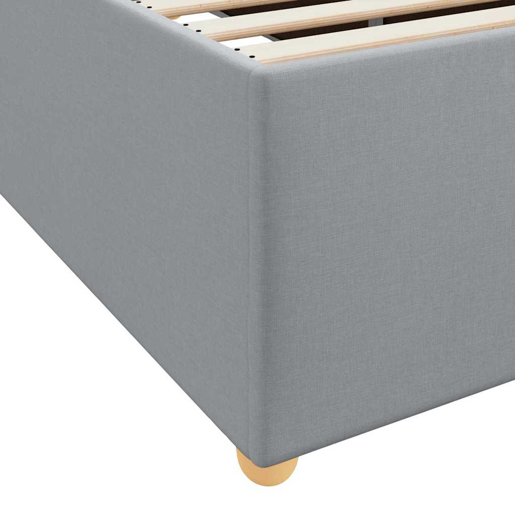 Struttura del letto Grigio chiaro 90 x 190 cm Tessuto