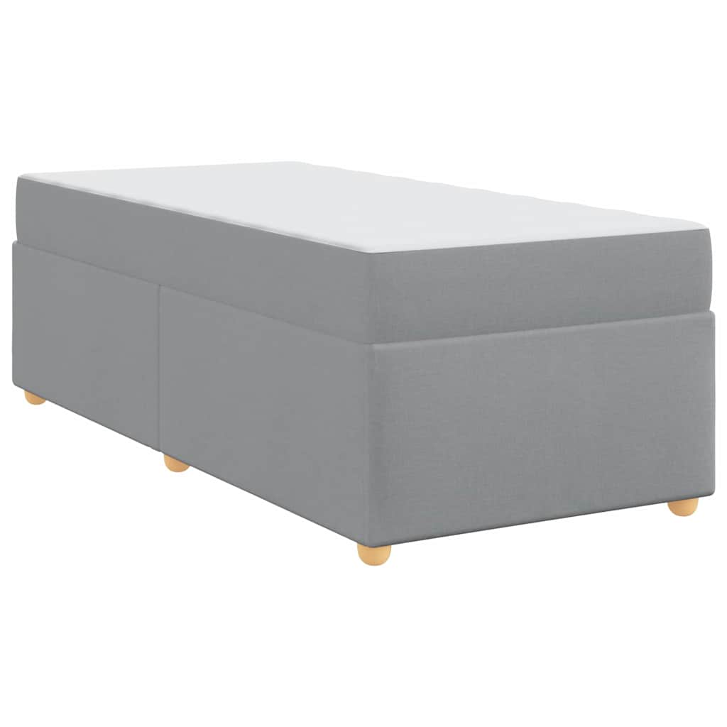 Struttura del letto Grigio chiaro 90 x 190 cm Tessuto
