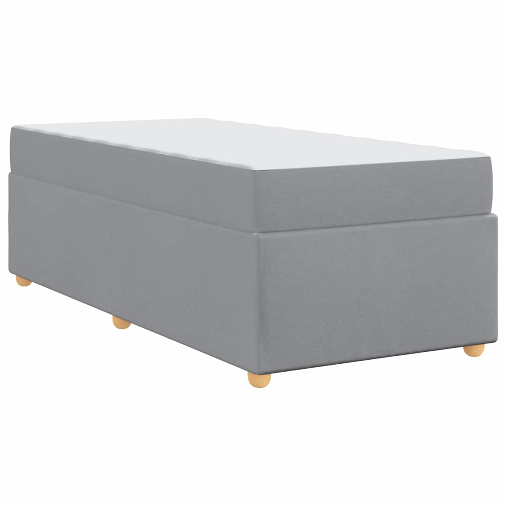 Struttura del letto Grigio chiaro 90 x 190 cm Tessuto