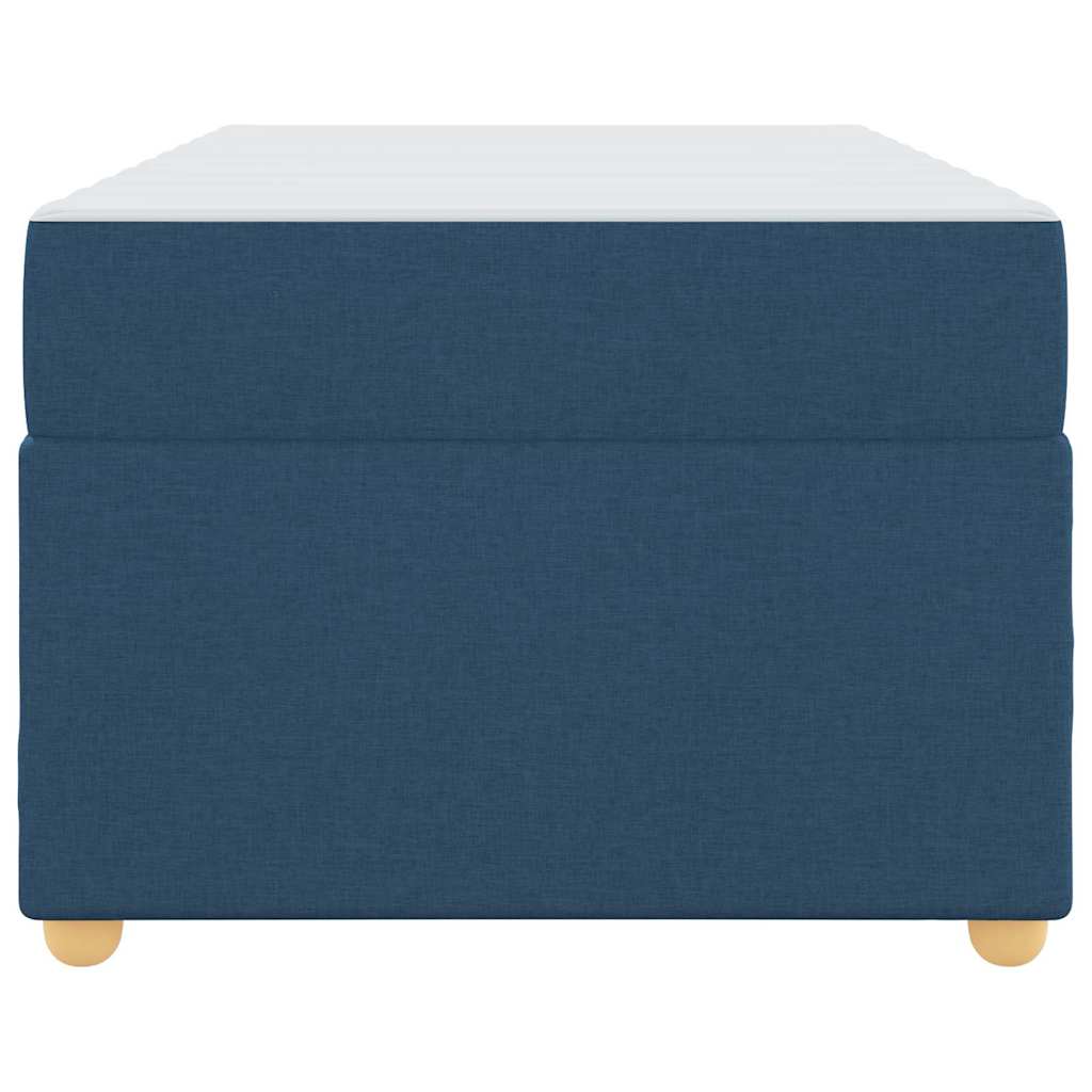 Struttura del letto con materasso Blu 90 x 200 cm Tessuto