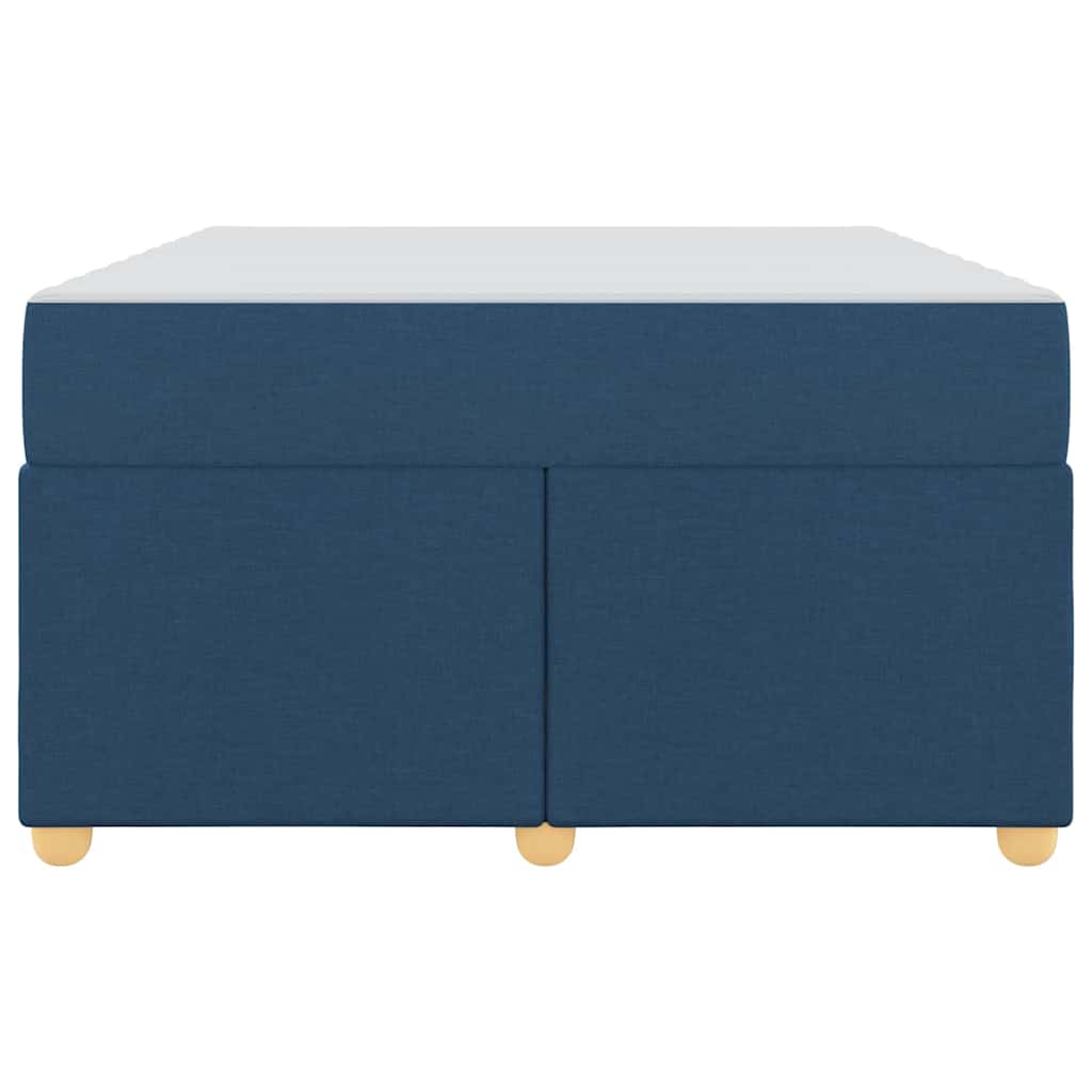 Struttura del letto con materasso Blu 120 x 190 cm Tessuto