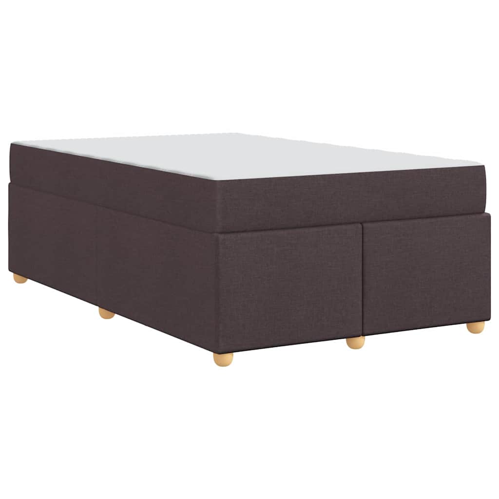 Struttura del letto Marrone scuro 120 x 200 cm Tessuto