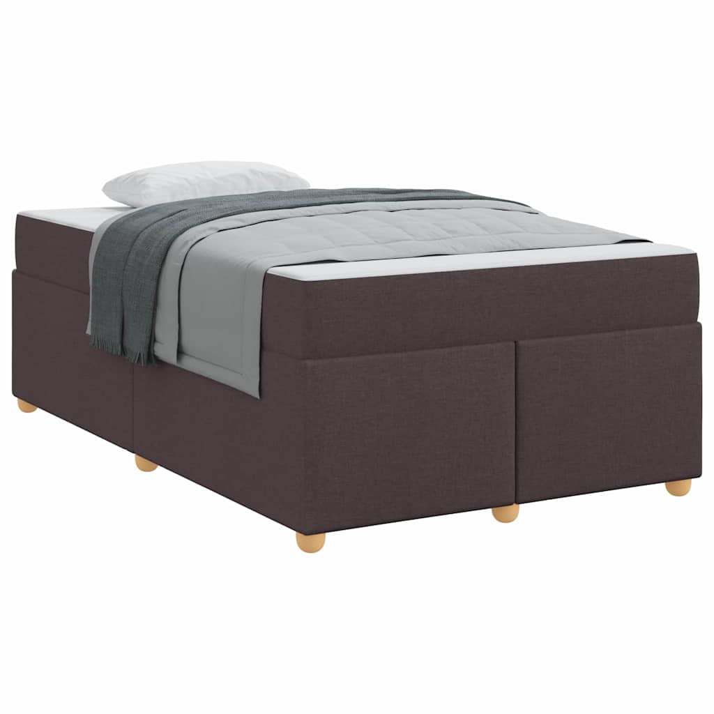 Struttura del letto Marrone scuro 120 x 200 cm Tessuto