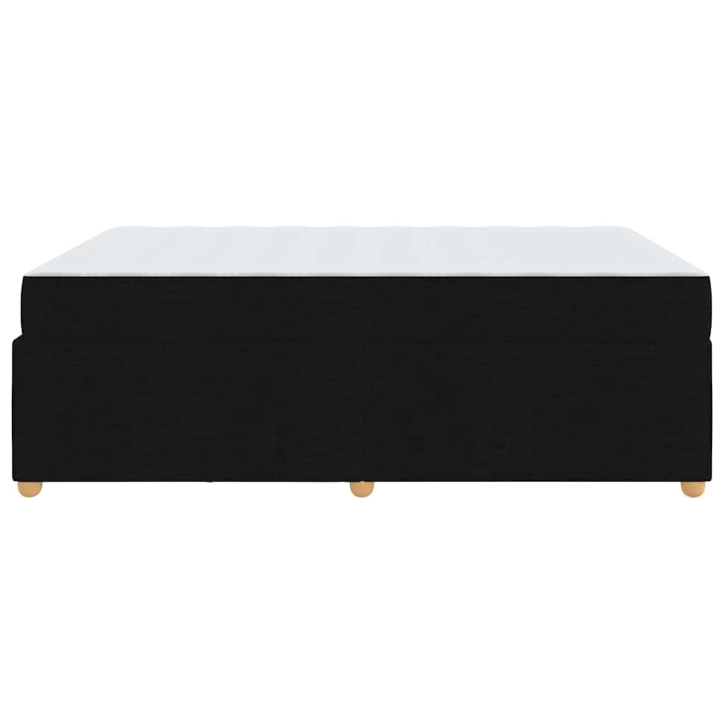 Struttura del letto con materasso Nero 140 x 200 cm Tessuto