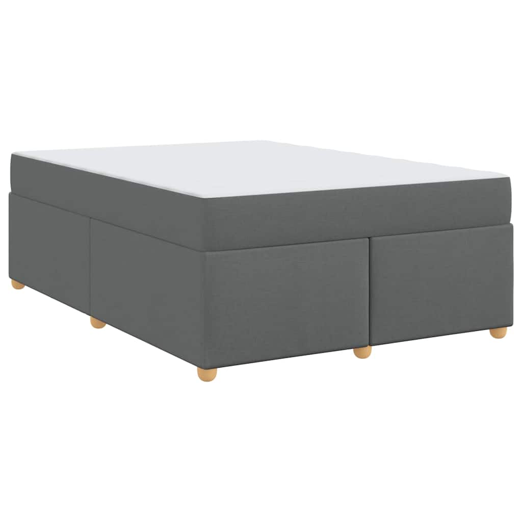 Struttura del letto Grigio scuro 160 x 200 cm Tessuto