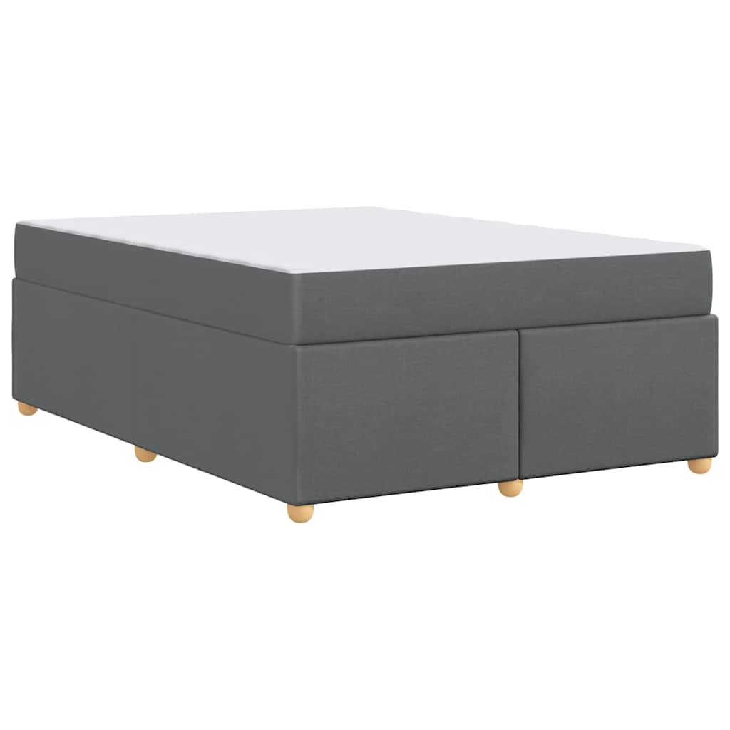 Struttura del letto Grigio scuro 160 x 200 cm Tessuto