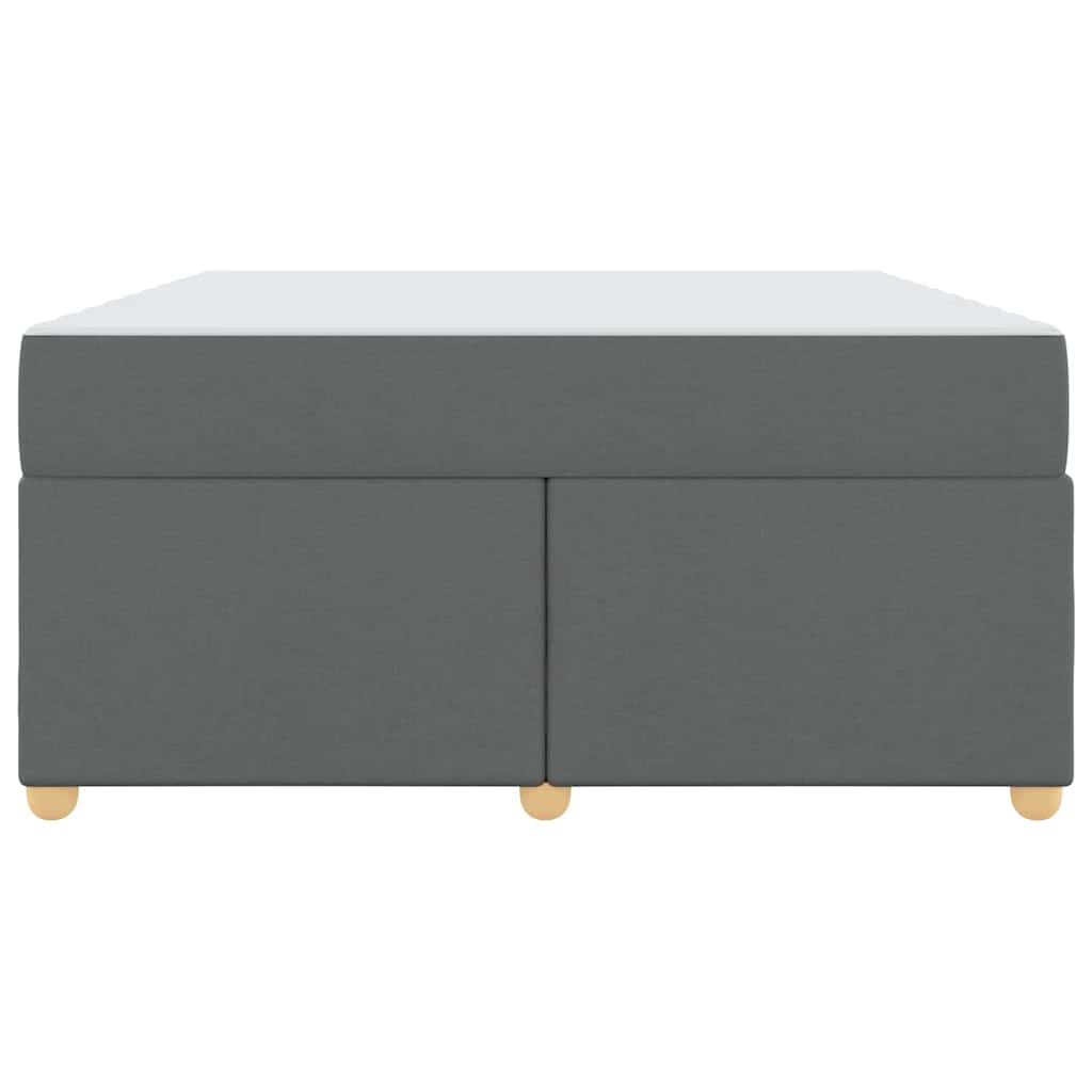 Struttura del letto Grigio scuro 160 x 200 cm Tessuto