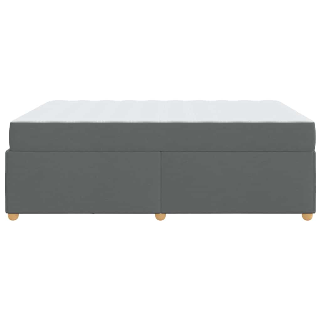 Struttura del letto Grigio scuro 160 x 200 cm Tessuto