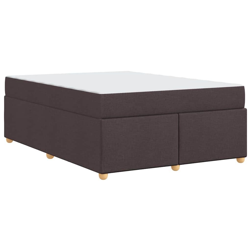 Struttura del letto Marrone scuro 160 x 200 cm Tessuto