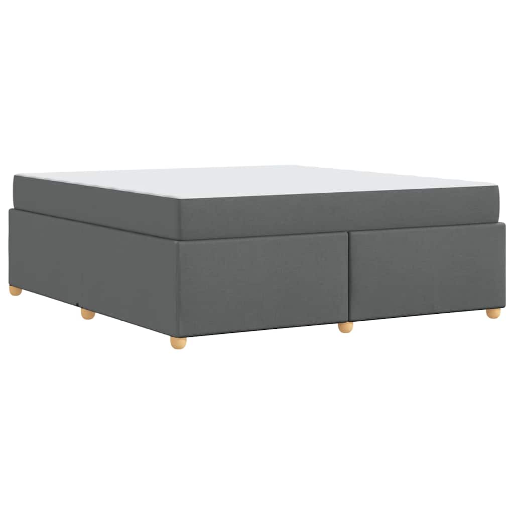 Struttura del letto Grigio scuro 180 x 200 cm Tessuto