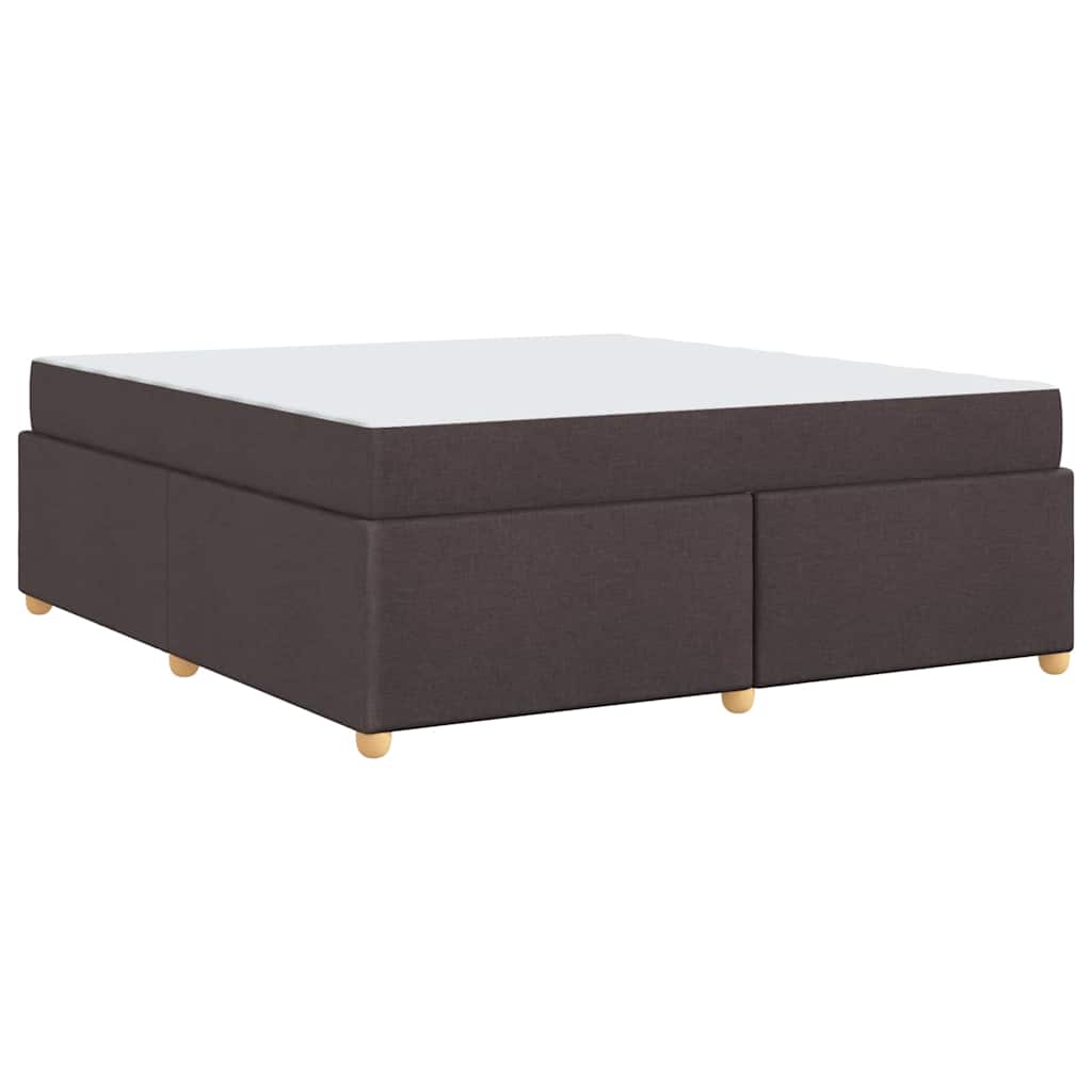 Struttura del letto Marrone scuro 180 x 200 cm Tessuto