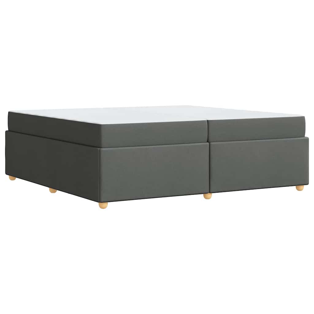 Struttura del letto Grigio scuro 200 x 200 cm Tessuto