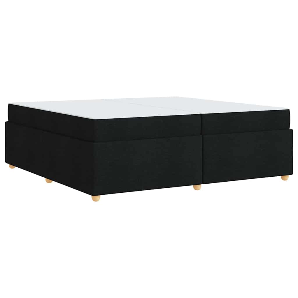 Struttura del letto con materasso Nero 200 x 200 cm Tessuto