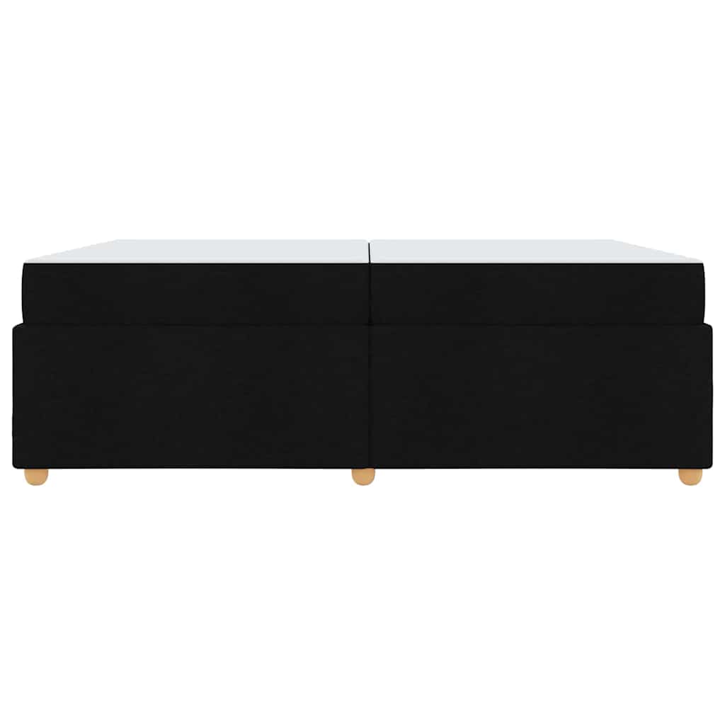 Struttura del letto con materasso Nero 200 x 200 cm Tessuto