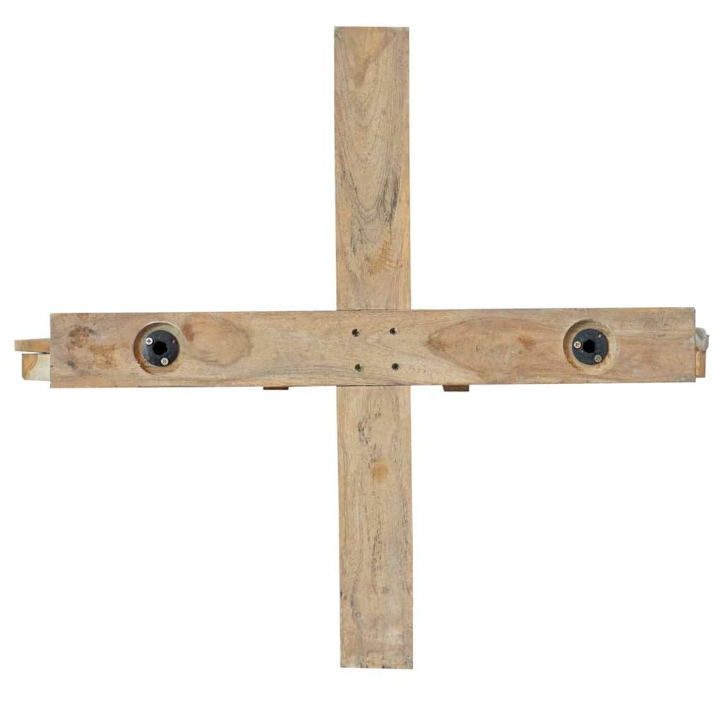 Albero di Natale Marrone 180 cm Legno massello di teak