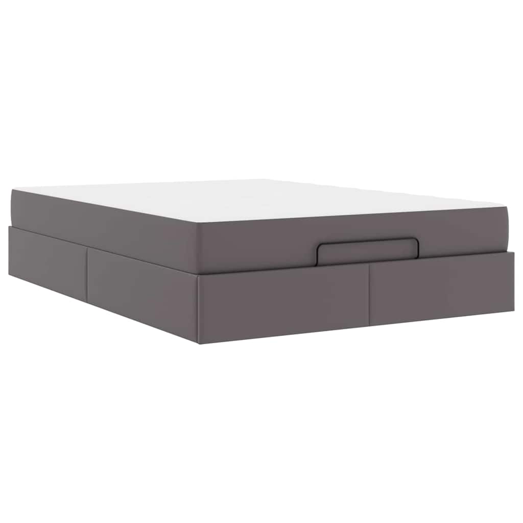 Struttura letto con materasso con materasso Grigio 160 x 200 cm
