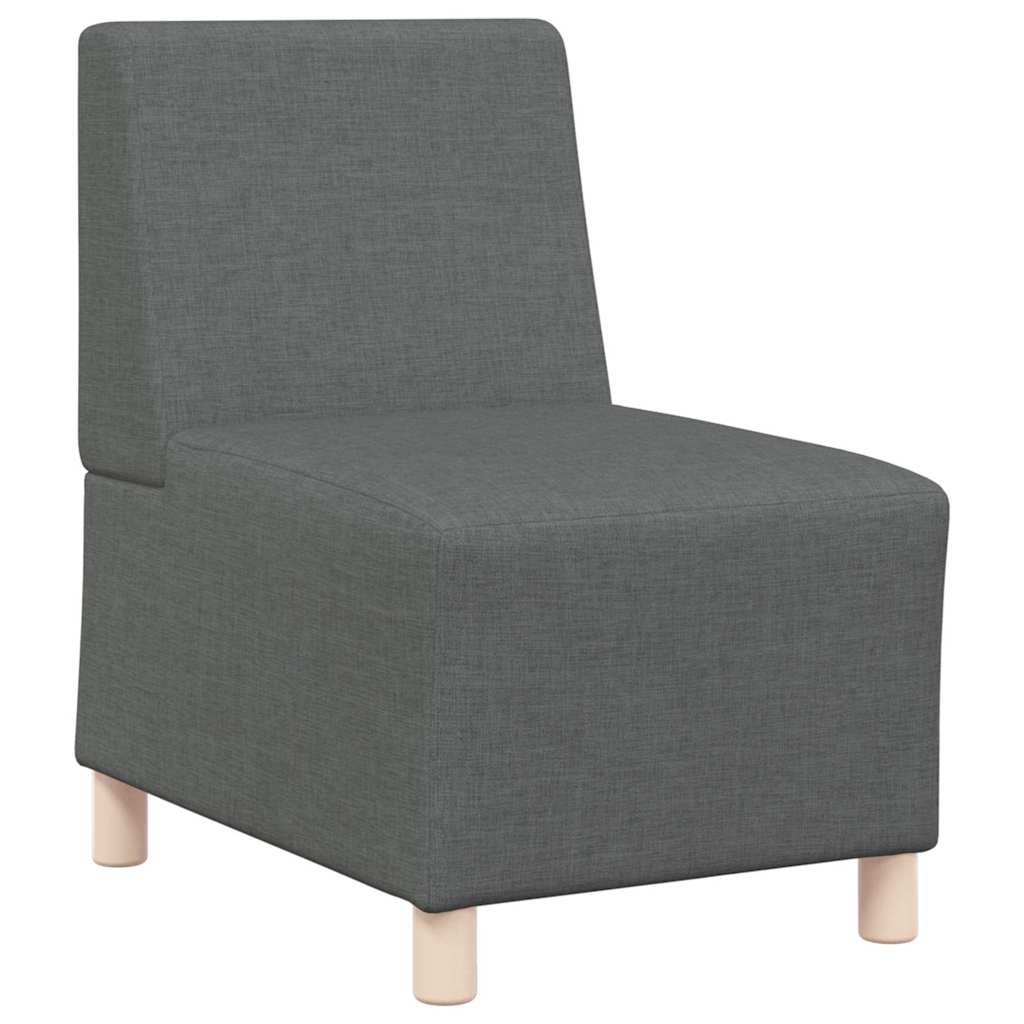 Unità di Divano Modulare Senza Braccioli 2 pcs Grigio scuro