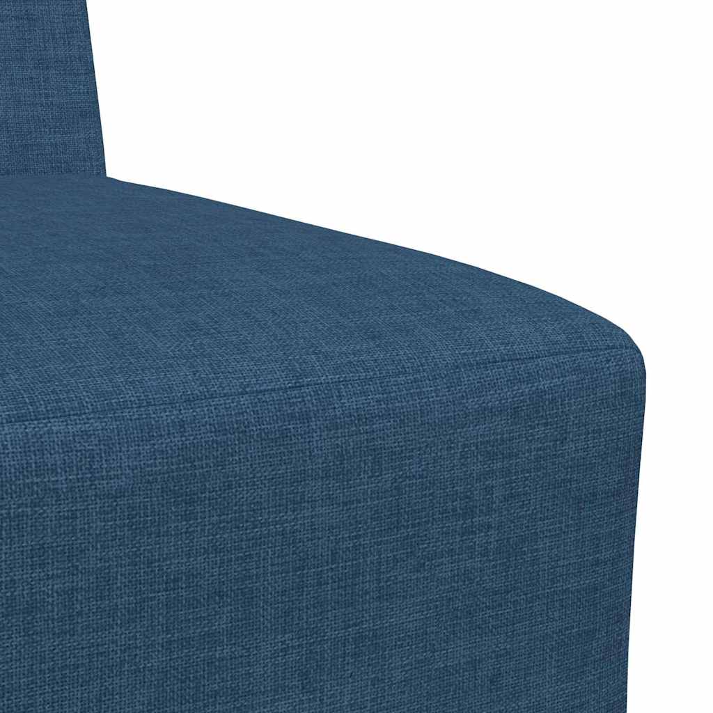 Unità di Divano Modulare Senza Braccioli 2 pcs Blu
