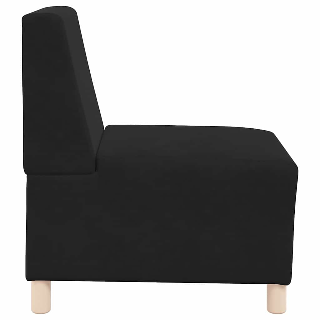 Unità di Divano Modulare Senza Braccioli 2 pcs Nero