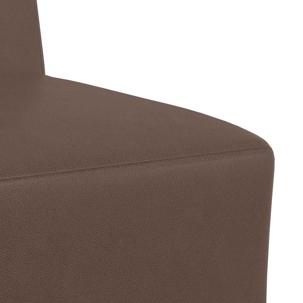 Unità di Divano Modulare Senza Braccioli 2 pcs Marrone