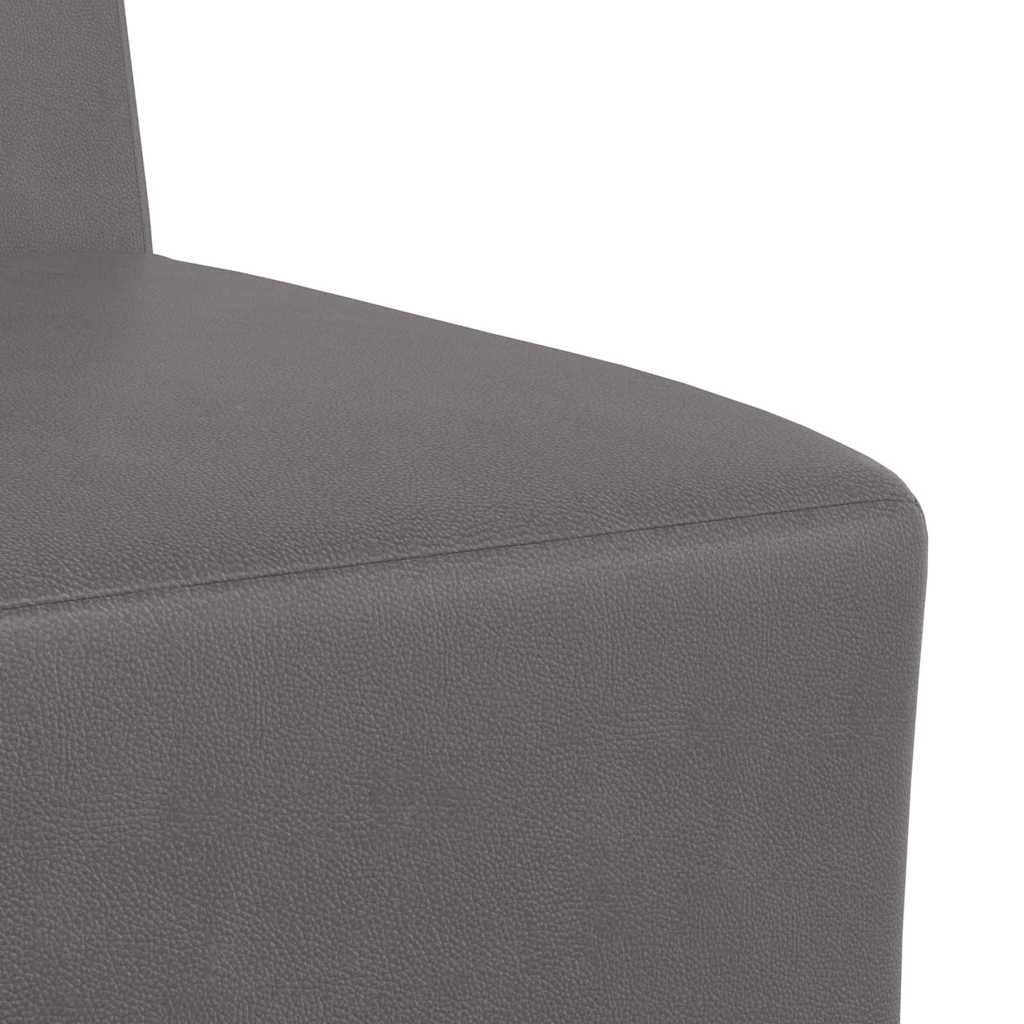 Unità di Divano Modulare Senza Braccioli 2 pcs Grigio