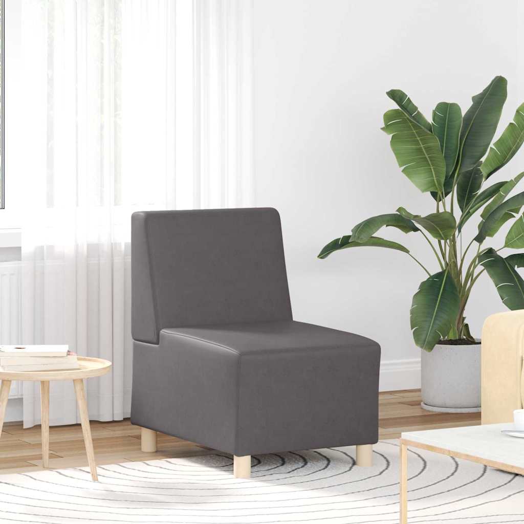 Unità di Divano Modulare Senza Braccioli 2 pcs Grigio