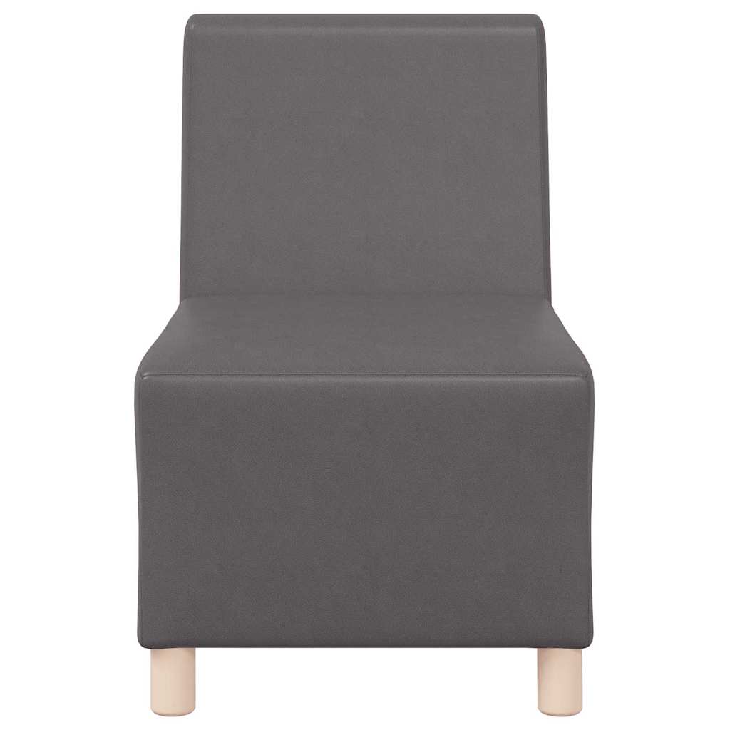 Unità di Divano Modulare Senza Braccioli 2 pcs Grigio