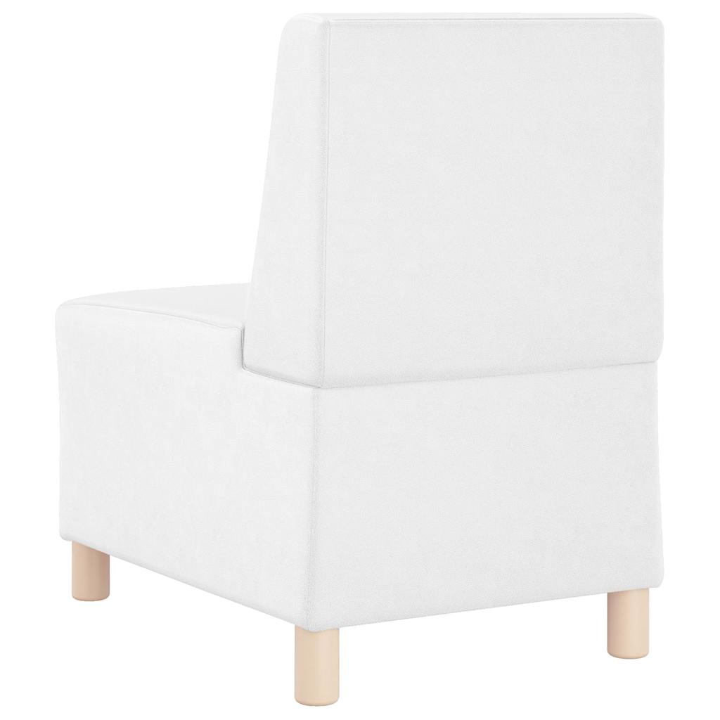 Unità di Divano Modulare Senza Braccioli 2 pcs Bianco