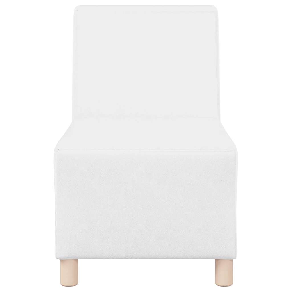 Unità di Divano Modulare Senza Braccioli 2 pcs Bianco