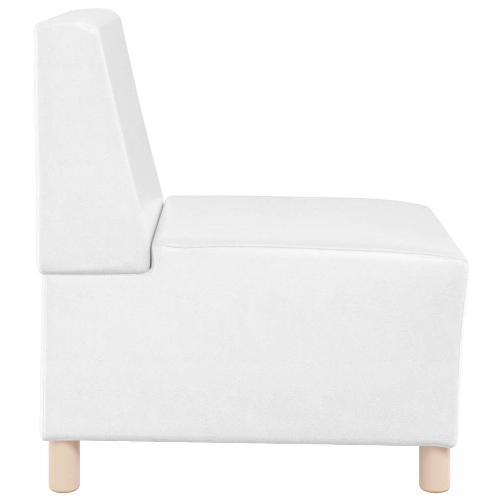 Unità di Divano Modulare Senza Braccioli 2 pcs Bianco