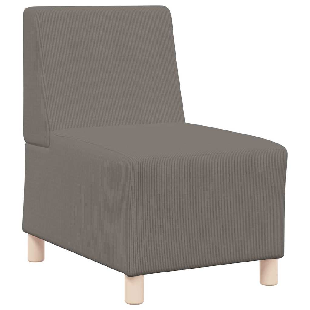 Unità di Divano Modulare Senza Braccioli 2 pcs Grigio chiaro
