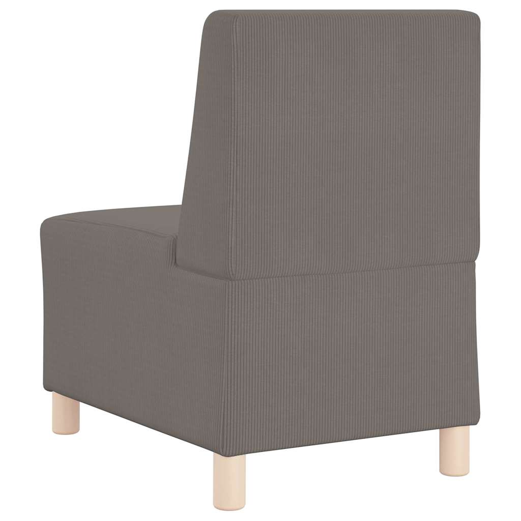 Unità di Divano Modulare Senza Braccioli 2 pcs Grigio chiaro
