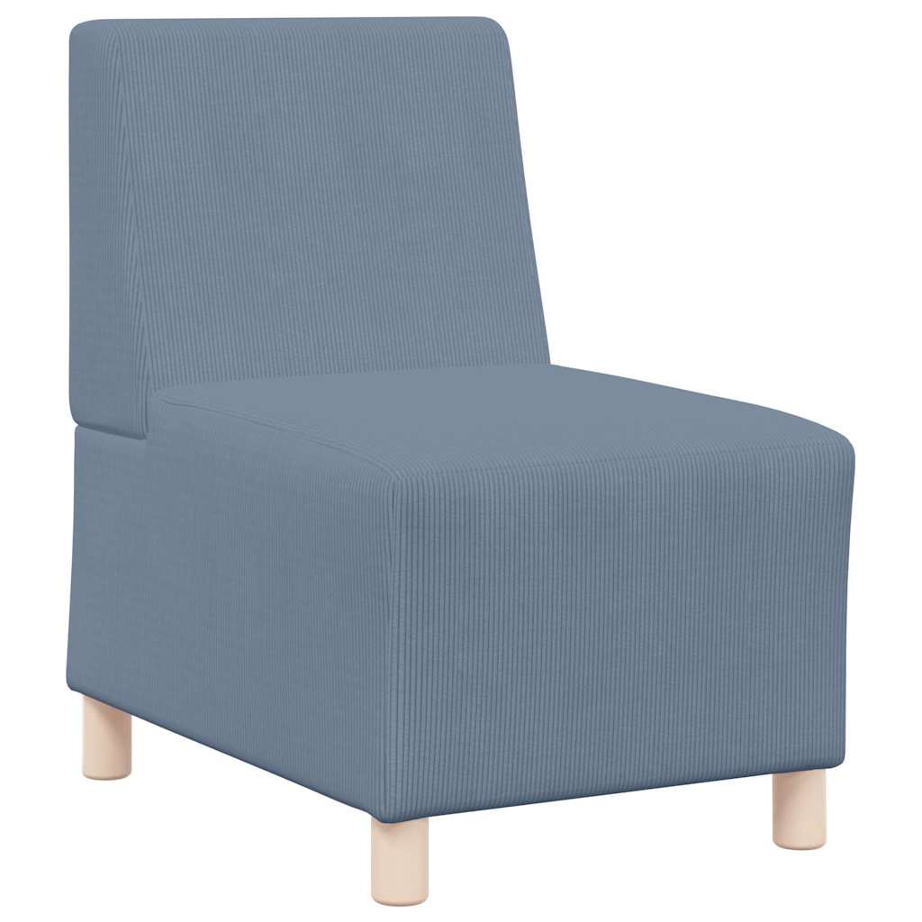 Unità di Divano Modulare Senza Braccioli 2 pcs Blu