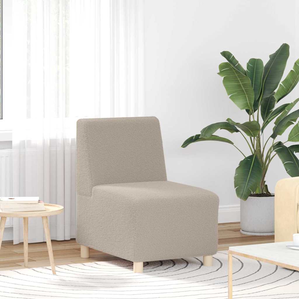 Unità di Divano Modulare Senza Braccioli 2 pcs Grigio chiaro