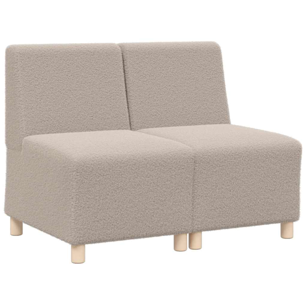 Unità di Divano Modulare Senza Braccioli 2 pcs Grigio chiaro