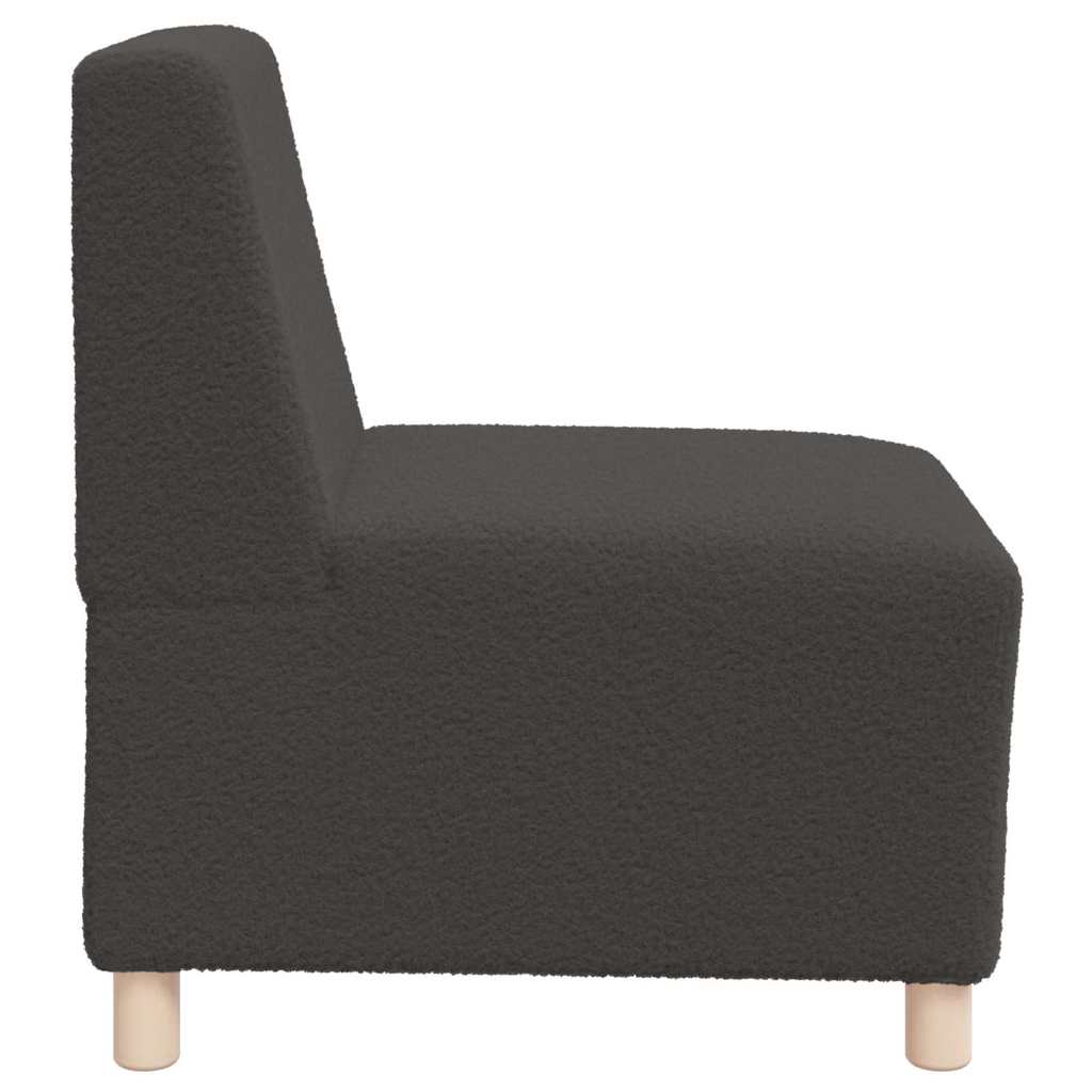 Unità di Divano Modulare Senza Braccioli 2 pcs Grigio scuro