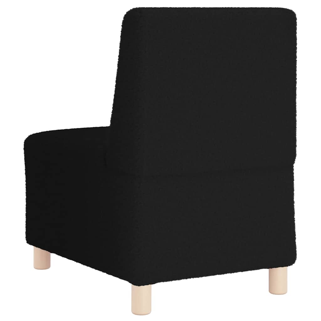 Unità di Divano Modulare Senza Braccioli 2 pcs Nero
