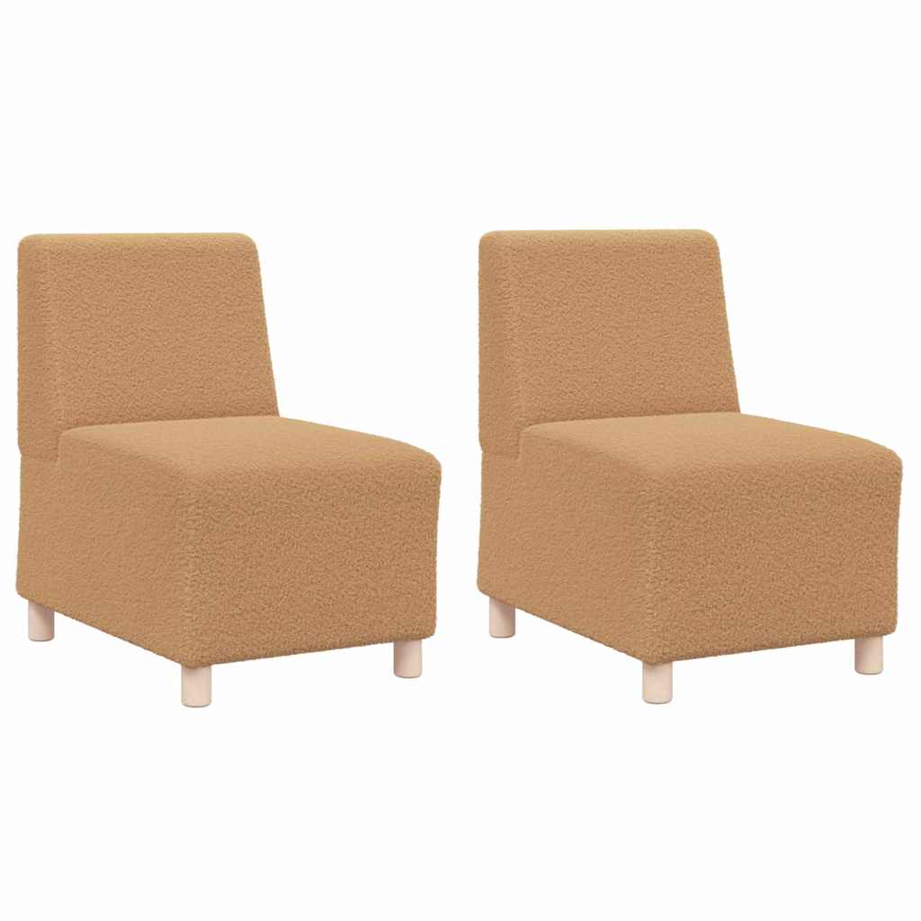 Unità di Divano Modulare Senza Braccioli 2 pcs Beige