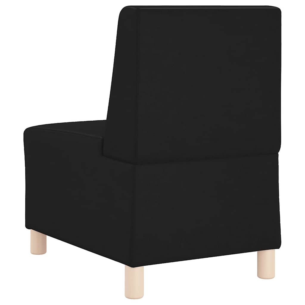 Unità di Divano Modulare Senza Braccioli 3 pcs Nero - homemem39