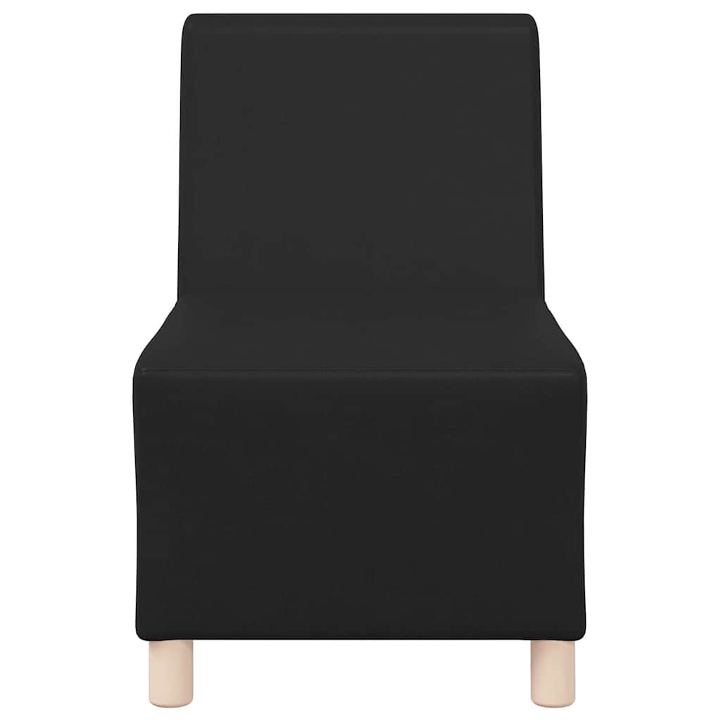 Unità di Divano Modulare Senza Braccioli 3 pcs Nero - homemem39