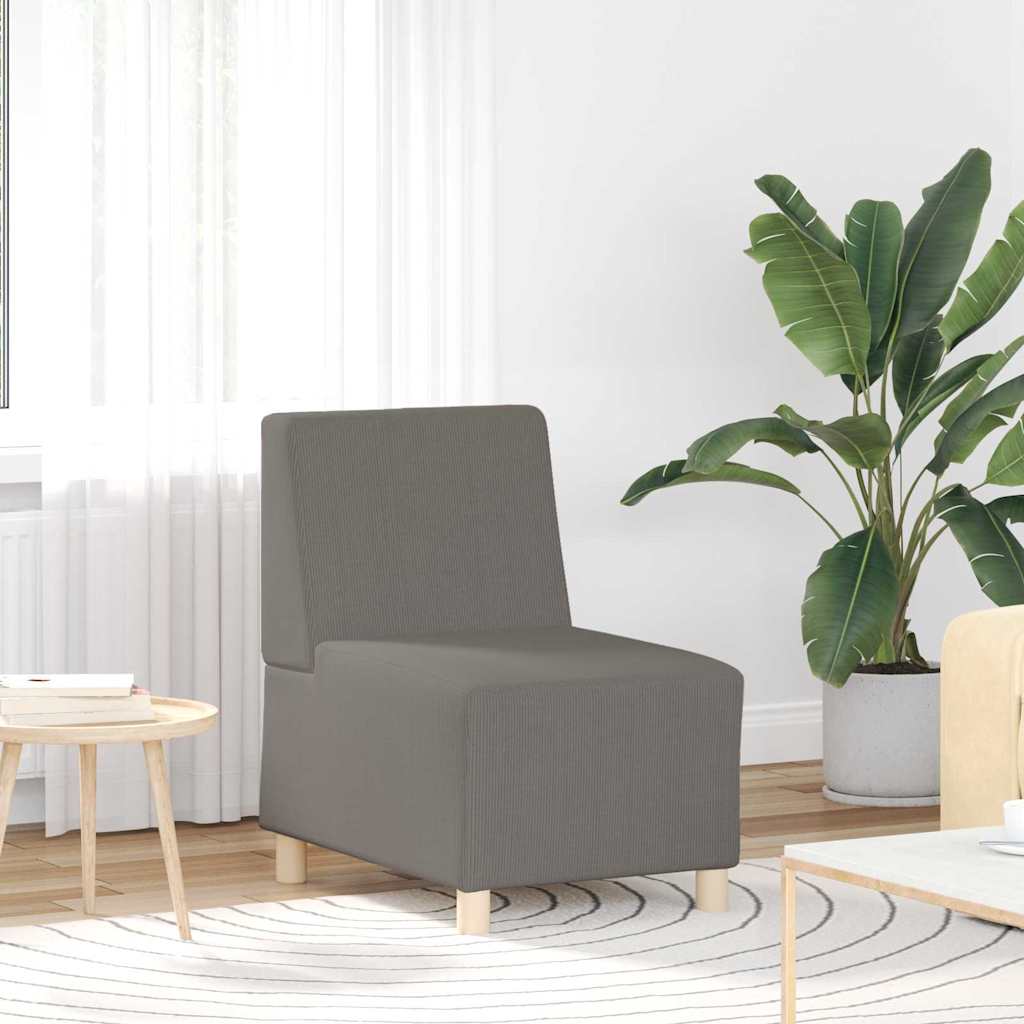 Unità di Divano Modulare Senza Braccioli 3 pcs Grigio chiaro