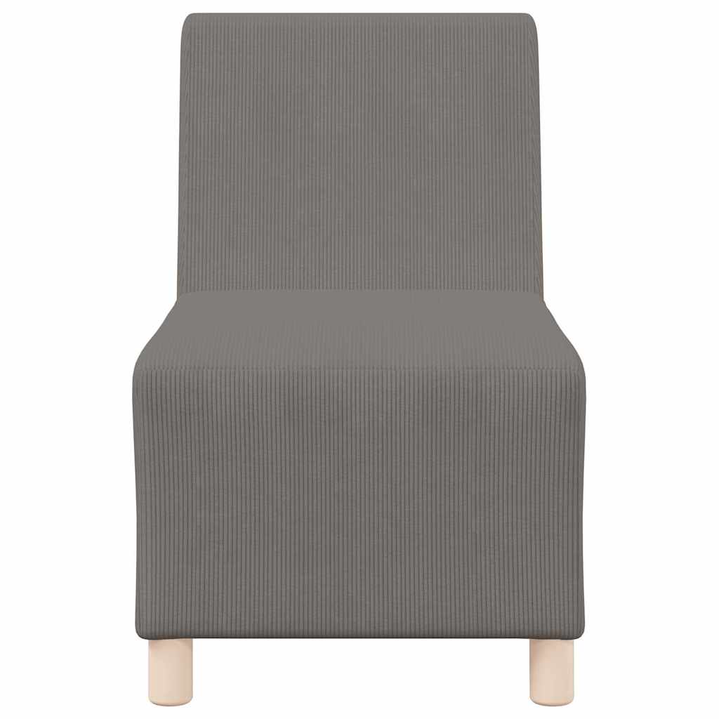 Unità di Divano Modulare Senza Braccioli 3 pcs Grigio chiaro