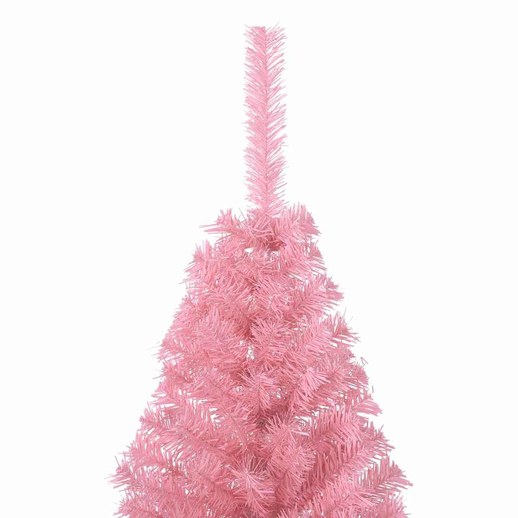 Albero di Natale artificiale con luci integrate Rosa 150 cm PVC