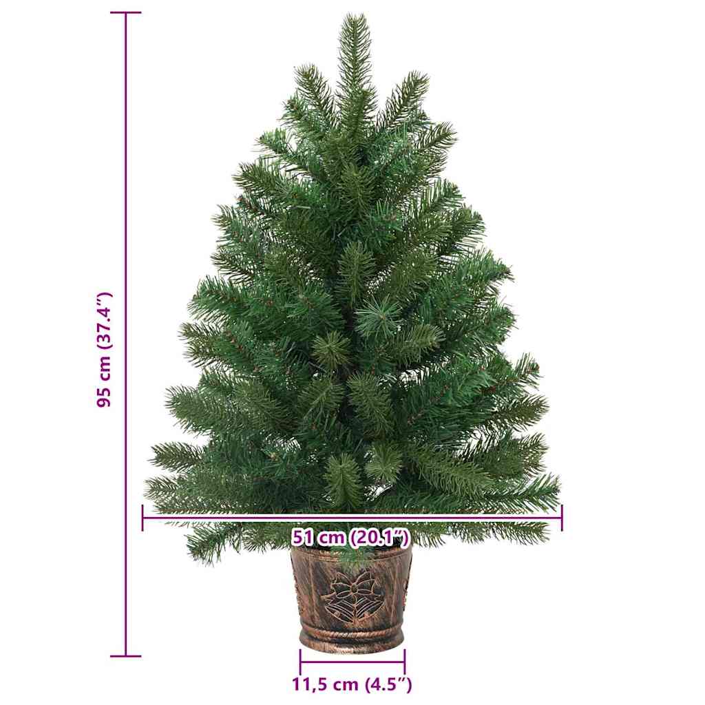 Albero di Natale artificiale Verde 95 cm PVC, PE e acciaio